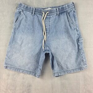 PacSun Baggy Light Wash Denim Carpenter Shorts Mens Large Blue 170SP259008